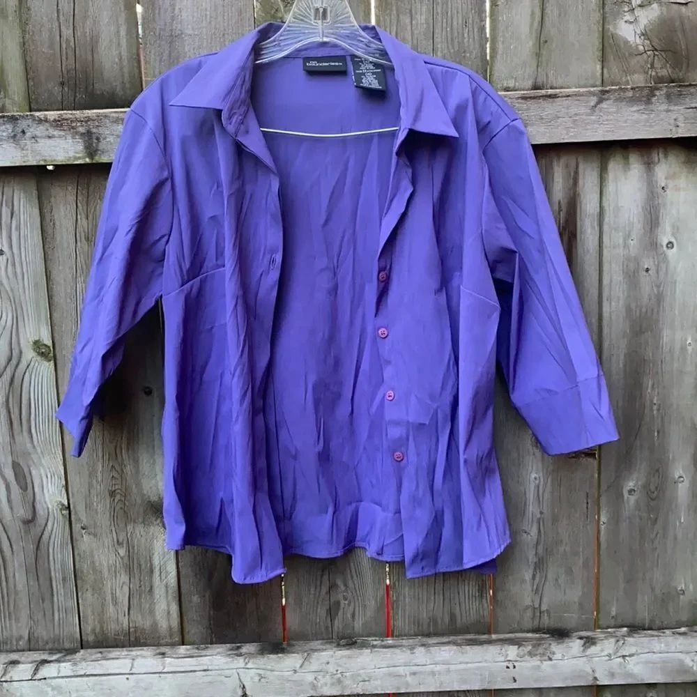 No Boundaries Purple Button down top sz. XL